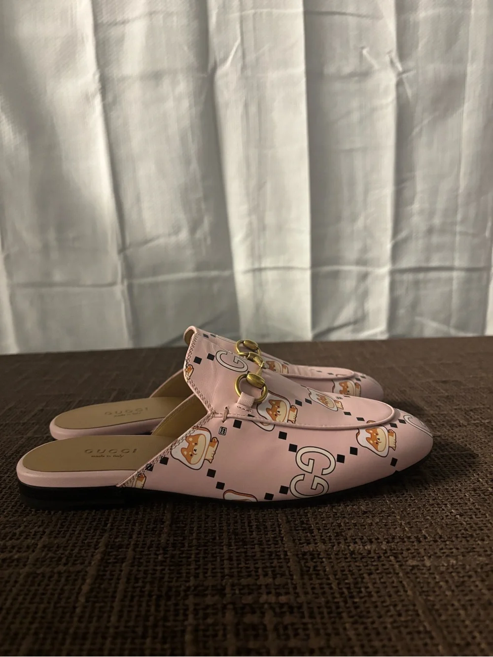 Gucci x Pikarar Kawaii Princetown Mule | Pink Leather | Size 6 | Retail $950 - Picture 6 of 10